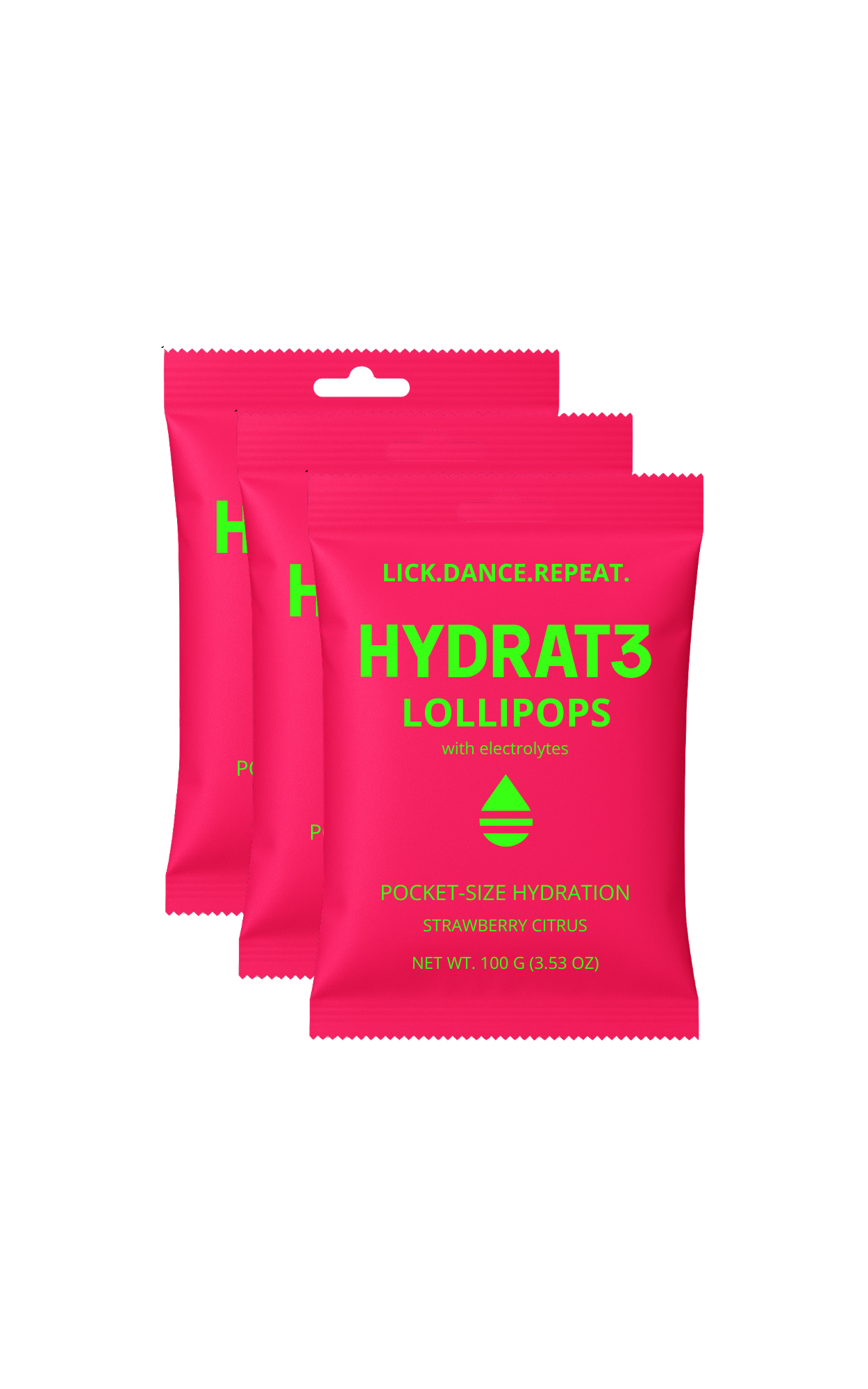 Hydrat3 Lollipop 3 × 10-pack bundle
